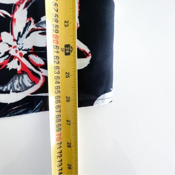 Catherine Malandrino Sleeveless Black Floral Tank Top Blouse Women's M - Picture 7 of 7